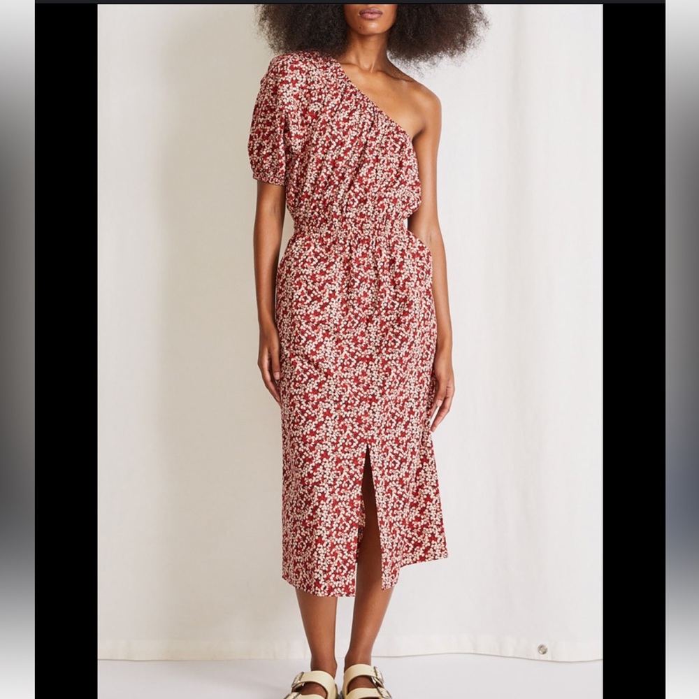 APIECE APART Floral Print Knee-Length Dress